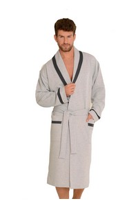 Bruno bathrobe male with collar m-2xl, De Lafense 564