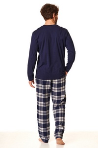 Pajamas men's long sleeves long trousers Key MNS 863 B22 3xl-4xl