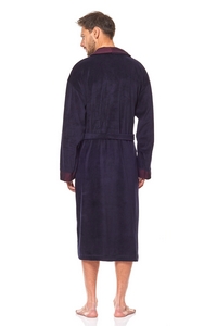 Bathrobe male welurowy long L&L 9102