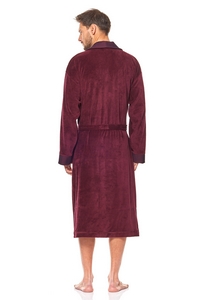 Bathrobe male welurowy long L&L 9102