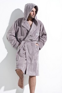 Bathrobe male with hood L&L Iwo